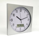 Reloj Mural con Visor Digital Calendario y Temperatura