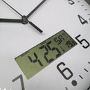 Reloj Mural con Visor Digital Calendario y Temperatura