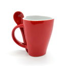 Taza con cuchara forma corazón