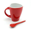 Taza con cuchara forma corazón