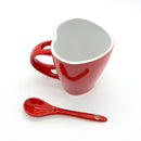 Taza con cuchara forma corazón
