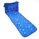 Bolso mudador números + toalla bebé celeste