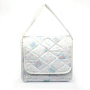 Bolso mudador ositos + toalla bebé rosada