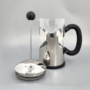 Cafetera de prensa Francesa Bonjour Silver con cafe Juan Valdez [ Regalo Personalizado]