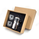 Cafetera de prensa Francesa Bonjour Silver con cafe Juan Valdez [ Regalo Personalizado]