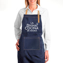 Pechera mujer de mezclilla - reno  "La Divina Cocina de Mamá"