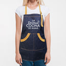 Pechera mujer de mezclilla entallada - reno  "La Divina Cocina de Mamá"