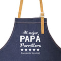 Pechera "Al mejor papá parrillero - Excelente servicio"