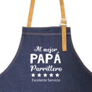 Pechera "Al mejor papá parrillero - Excelente servicio"