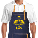 Pechera de mezclilla con reno – El Papá Parrillero más Seco! Amarillo