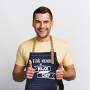 Pechera de mezclilla con reno -  "Estás Viendo al Mejor Chef"