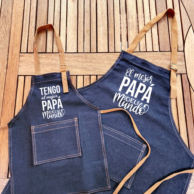 Set Pecheras Padre e hij@- El mejor papá del mundo