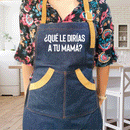 Pechera mujer de mezclilla - reno personalizada  [ Personalizable ]