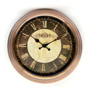 Reloj mural cobrizado Romano