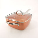 Sartén multifuncional copper (Cocinar a vapor, plancha y freír)