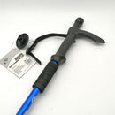 Bastón Trekking azul con linterna